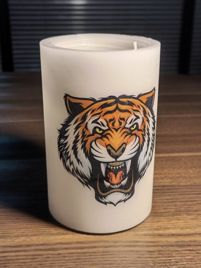 iehk a3 uv rotary printer printing candle